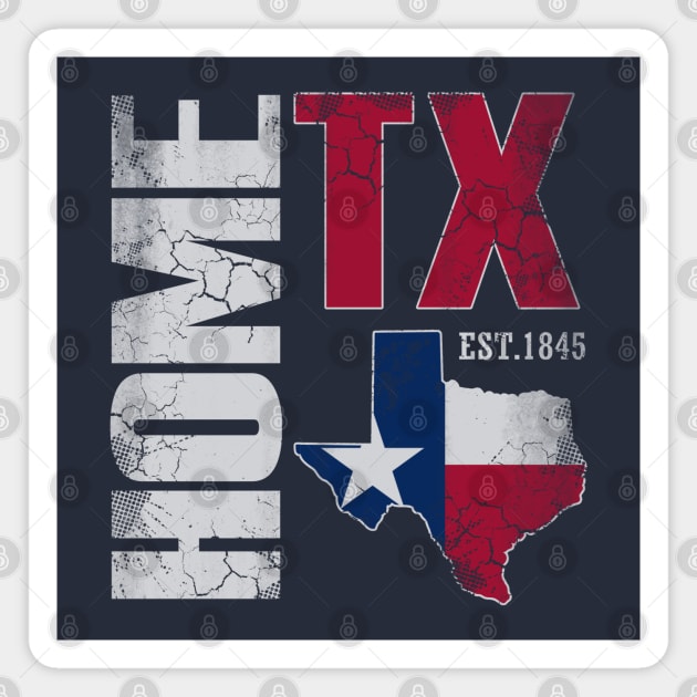 Home Texas Texan Vintage Love Magnet by E